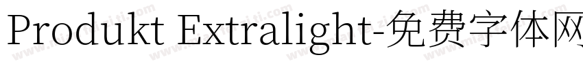Produkt Extralight字体转换